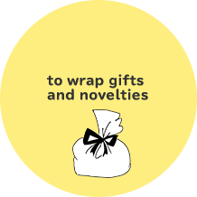 to wrap gifts and novelties